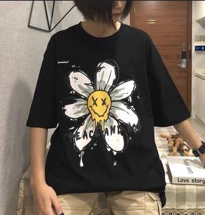 Áo Logo ALDV trang trí hoa cúc xinh xắn