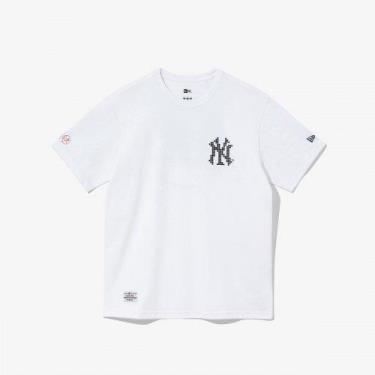 Áo thun Basic - NEW ERA DOT LOGO NEW YORK YANKEES WHITE