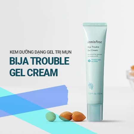 Kem trị mụn Innisfree Bija Trouble Gel Cream