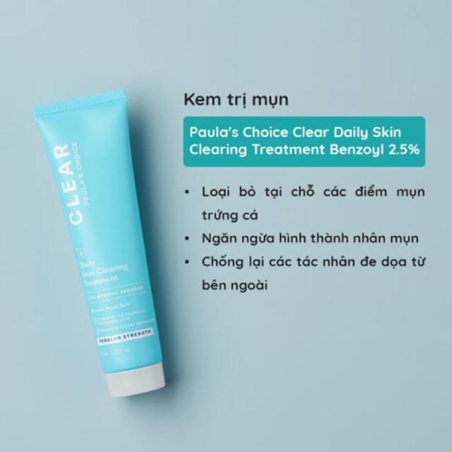 Kem trị mụn Paula's Choice Clear Regular Strength Daily Skin