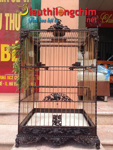 Lồng chào mào đấu tre già 17 nan đục mai