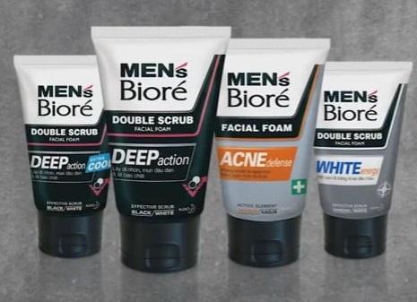 Sữa rửa mặt trị mụn cho nam Biore For Men Nhật Bản