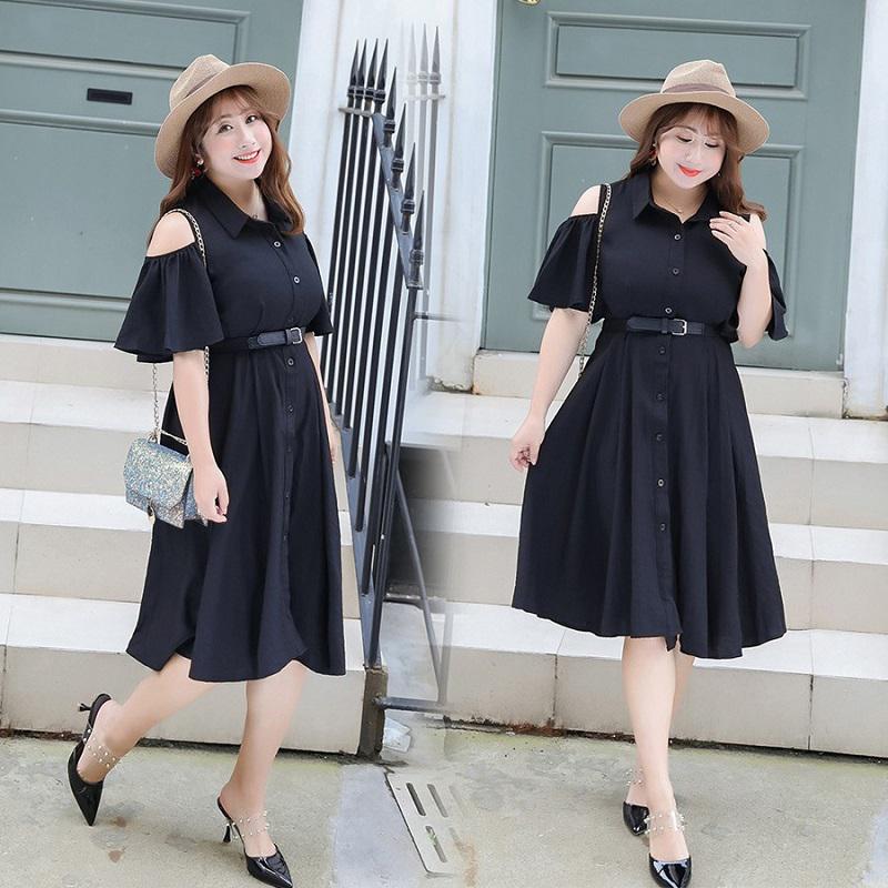 Váy thắt eo cho người mập bụng