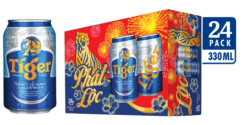 Một thùng bia Tiger 24 lon 330ml giá bao nhiêu tiền?