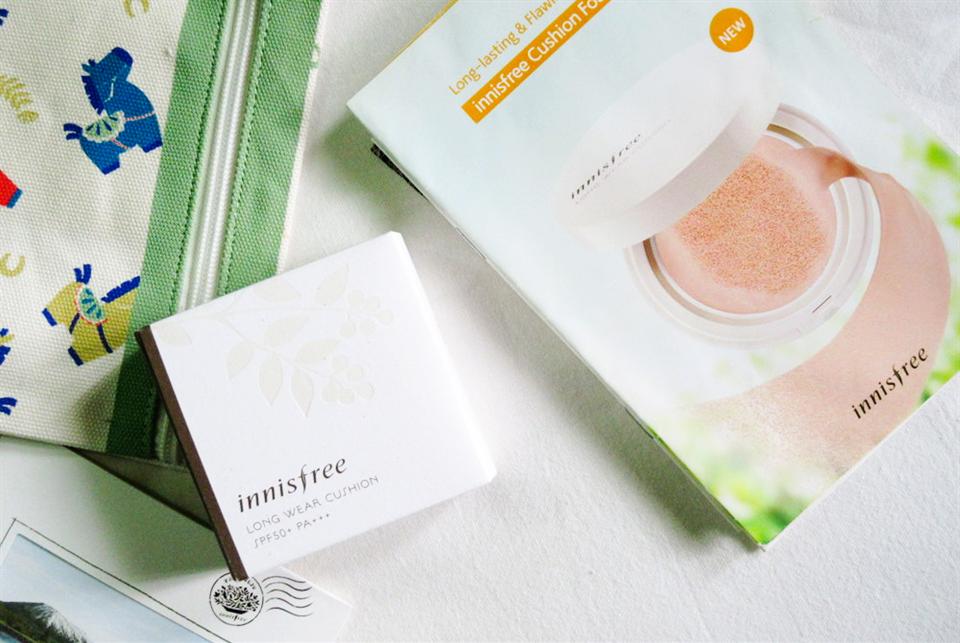 Review phấn nước Innisfree Long Wear Cushion kiềm dầu