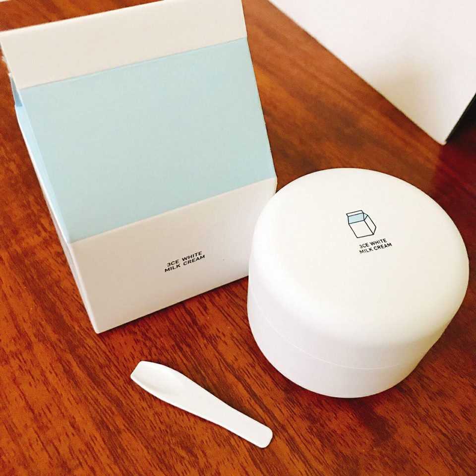 Review kem dưỡng trắng da 3CE White Milk Cream thần thánh nhất