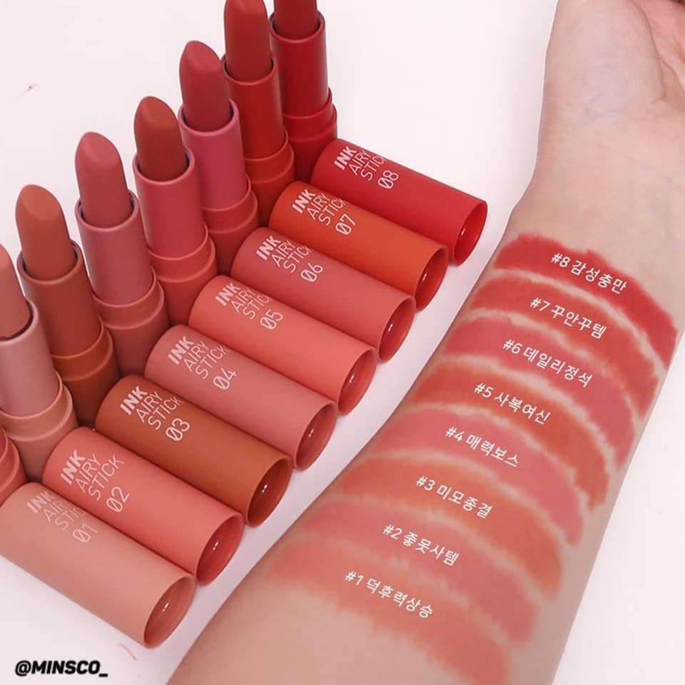 [HOT] Review tất tần tật bộ sưu tập son Peripera Ink Airy Stick