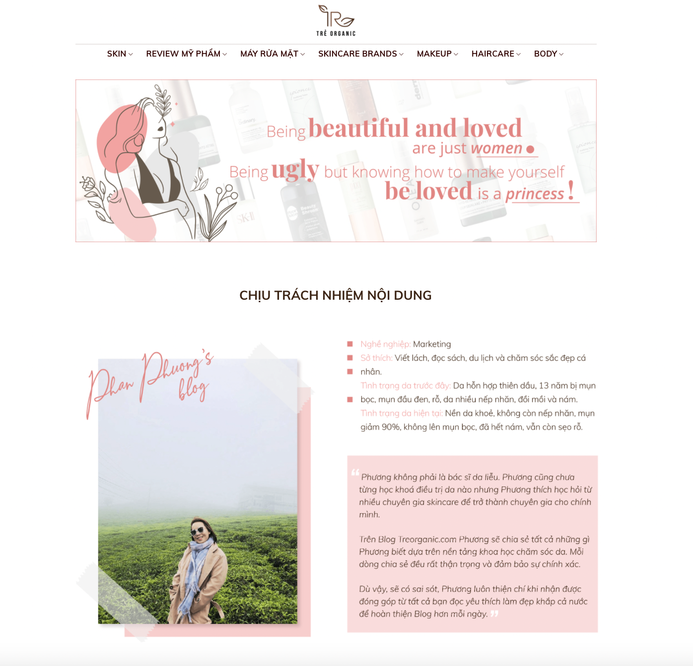 TREORGANIC.COM –  CHIA SẺ KIẾN THỨC LÀM ĐẸP, CHĂM SÓC DA CHUẨN NHẤT HIỆN NAY